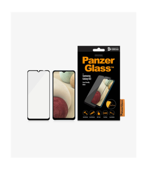 PanzerGlass | Samsung | Galaxy A12 | Tempered glass | Black | Full frame coverage Rounded edges Crystal clear 100% touch preserv