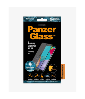 PanzerGlass | Samsung | Galaxy A52 | Black/Transparent | Antifingerprint screen protector