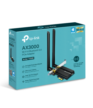 Dual Band | TP-LINK | Archer Wi-Fi 6 Bluetooth 5.0 PCIe Adapter | TX50E | 2.4GHz/5GHz | Antenna type 2xExternal