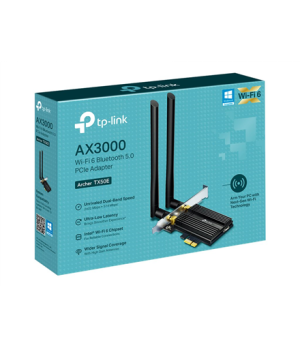 Dual Band | TP-LINK | Archer Wi-Fi 6 Bluetooth 5.0 PCIe Adapter | TX50E | 2.4GHz/5GHz | Antenna type 2xExternal