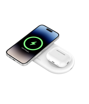 Belkin | BOOST CHARGE PRO 2in1 Qi2 15w Magnetic Charging Pad | WIZ021VFWH