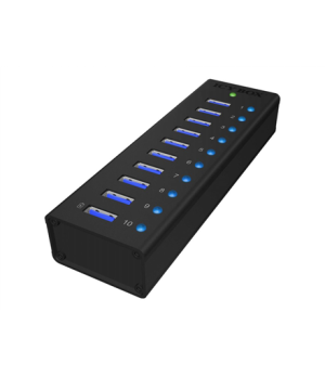 Raidsonic | 10 port USB 3.0 Hub | Icy Box IB-AC6110