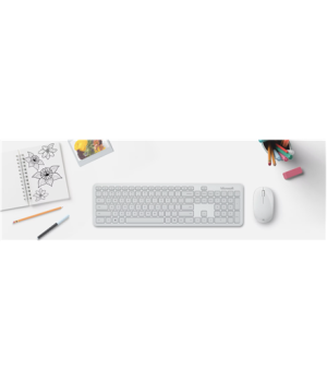 Microsoft | Bluetooth Desktop | Keyboard and Mouse Set | Wireless | Mouse included | Batteries included | US | Bluetooth | Glaci