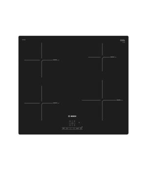 Bosch | PIE601BB5E | Serie 4 Induction hob | Induction | Number of burners/cooking zones 4 | Touch | Timer | Black