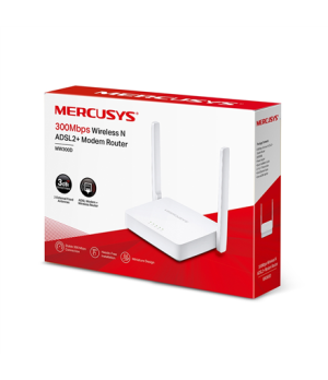 Wireless N ADSL2+ Modem Router | MW300D | 802.11n | 300 Mbit/s | 10/100 Mbit/s | Ethernet LAN (RJ-45) ports 3 | Mesh Support No 