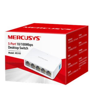 Mercusys | Switch | MS105 | Unmanaged | Desktop | 10/100 Mbps (RJ-45) ports quantity 5 | Power supply type External