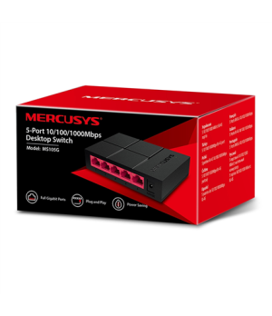 Mercusys | Switch | MS105G | Unmanaged | Desktop | Power supply type External