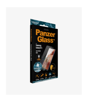 PanzerGlass | Samsung | Galaxy S21+ Series | Antibacterial glass | Black | Case Friendly, Compatible with the in-screen fingerpr