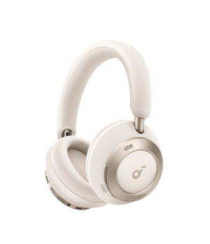 Anker Soundcore | Foldable Headphones | Space One Pro | Bluetooth | Over-ear | Microphone | Wireless | Cream White