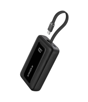 Anker Power Bank with Built-In USB-C Cable | A1688H11 | 10000 mAh | Black