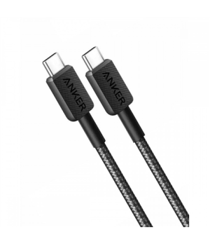 Anker 310 Braided Nylon Cable, Black | A81D6H11 | USB-C to USB-C