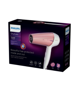 Philips | Hair Dryer | HP8281/00 | 2300 W | Number of temperature settings 6 | Ionic function | Diffuser nozzle | Pearl White/Pi