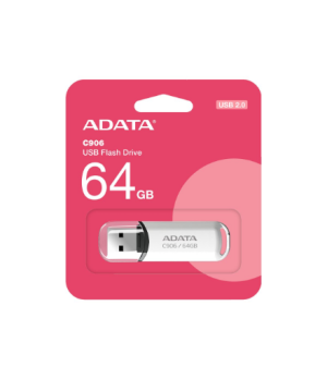 ADATA | USB Flash Drive | C906 | 64 GB | USB 2.0 | White