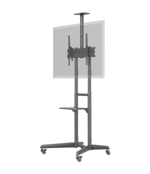 Goobay Floor stand | 59508 TV Presentation Stand Pro (Size L) | Adjustable Height, Tilt | 37-70 " | Black