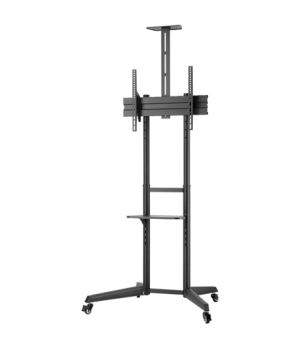 Goobay Floor stand | 59508 TV Presentation Stand Pro (Size L) | Adjustable Height, Tilt | 37-70 " | Black