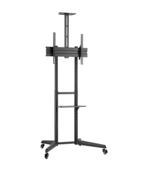 Goobay Floor stand | 59508 TV Presentation Stand Pro (Size L) | Adjustable Height, Tilt | 37-70 " | Black