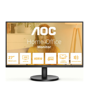 AOC U27B3M | 27 " | VA | UHD | 16:9 | 60 Hz | 4 ms | 3840 x 2160 pixels | 300 cd/m² | HDMI ports quantity 2