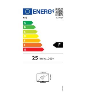 Benq BL2790QT | 27 " | IPS | 16:9 | 75 Hz | 5 ms | 2560 x 1440 pixels | 350 cd/m² | HDMI ports quantity 1