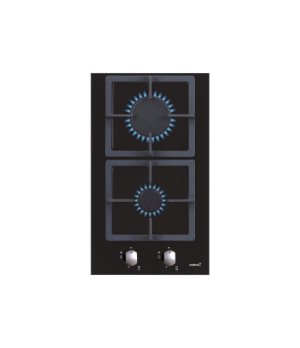 CATA | Hob | SCI 3002 BK | Gas on glass | Number of burners/cooking zones 2 | Rotary knobs | Black