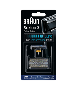 Braun | 31B | Foil and Cutter replacement pack | Black