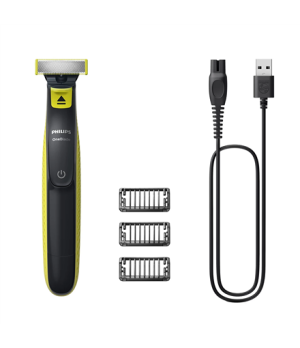 Philips Shaver | QP2724/10 OneBlade | Operating time (max) 45 min | Wet & Dry | NiMH | Black/Lime