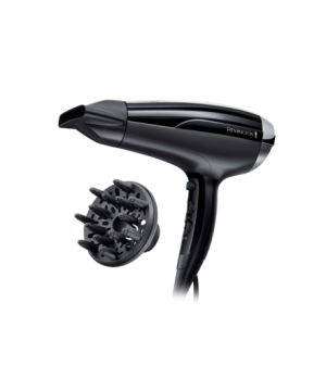 Remington Hair Dryer | D5215 Pro-Air Shine | 2300 W | Number of temperature settings 3 | Ionic function | Diffuser nozzle | Blac