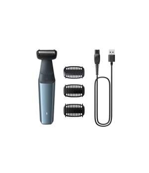 Philips | Hair clipper for body | BG3027/05 | Cordless | Wet & Dry | Number of length steps 3 | Blue/Black