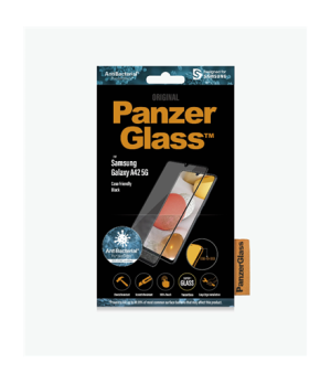 PanzerGlass | Samsung | Galaxy A42 5G | Antibacterial glass | Black | Case Friendly, Compatible with the in-screen fingerprint r