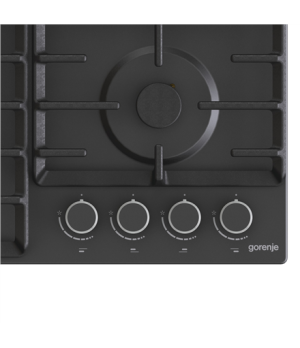 Gorenje | Hob | G642AB | Gas | Number of burners/cooking zones 4 | Rotary knobs | Black