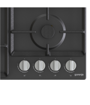 Gorenje | GW641EXB | Hob | Gas | Number of burners/cooking zones 4 | Rotary knobs | Black