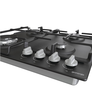 Gorenje | GW641EXB | Hob | Gas | Number of burners/cooking zones 4 | Rotary knobs | Black