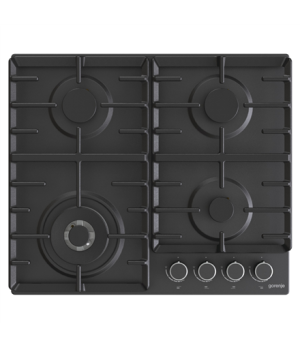 Gorenje | Hob | GW642AB | Gas | Number of burners/cooking zones 4 | Rotary knobs | Black