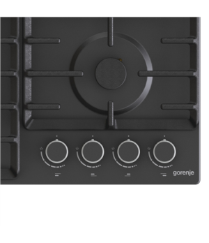 Gorenje | Hob | GW642AB | Gas | Number of burners/cooking zones 4 | Rotary knobs | Black
