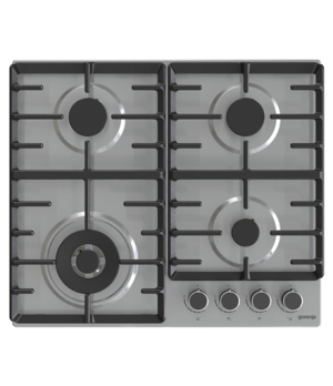 Gorenje | GW642ABX | Hob | Gas | Number of burners/cooking zones 4 | Rotary knobs | Stainless steel