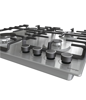 Gorenje | GW642ABX | Hob | Gas | Number of burners/cooking zones 4 | Rotary knobs | Stainless steel