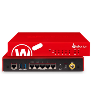 WatchGuard | Firebox | T20-W | Ethernet LAN (RJ-45) ports 5 | Wi-Fi No | 485 Mbit/s