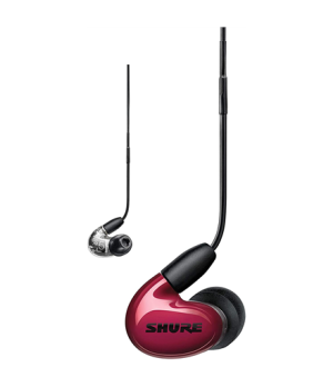 Shure 3BA Earphone, Red W/MODEL:RMCE-UNI | Shure