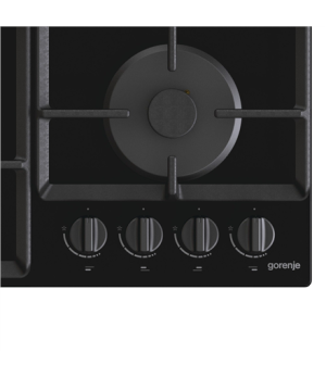 Gorenje | GTW641EB | Hob | Gas on glass | Number of burners/cooking zones 4 | Rotary knobs | Black