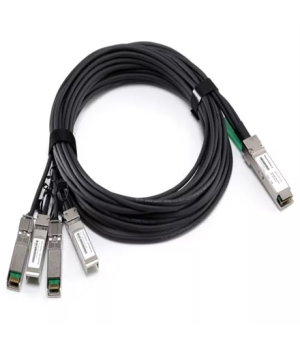 Dell Networking 40GbE (QSFP+) to 4x10GbE SFP+ Passive Copper Breakout Cable, 0.5M, Customer Kit