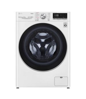 LG Washing Machine With Dryer F4DV709S1E Energy efficiency class A Front loading Washing capacity 9 kg 1400 RPM Depth 56.5 cm Wi