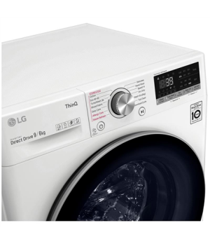 LG Washing Machine With Dryer F4DV709S1E Energy efficiency class A Front loading Washing capacity 9 kg 1400 RPM Depth 56.5 cm Wi