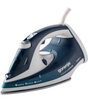 Gorenje | Steam Iron | SIH2200TQC | Steam Iron | 2200 W | Water tank capacity 300 ml | Continuous steam 30 g/min | Steam boost p