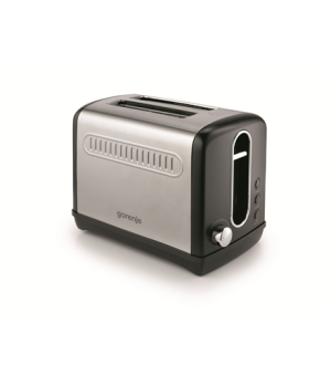 Gorenje | T1100CLBK | Toaster | Power 1100 W | Number of slots 2 | Housing material Plastic/Metal | Black