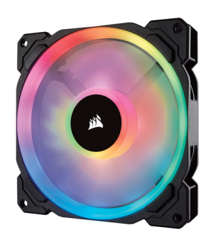 Corsair | Dual Light Loop RGB LED PWM Fan, 2 Fan Pack with Lighting Node PRO | LL140 RGB | Case fan