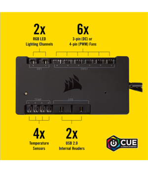 Corsair | RGB & Fan Controller | iCUE Commander PRO