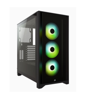 Corsair | Tempered Glass Mid-Tower ATX Case | iCUE 4000X RGB | Side window | Black | Mid-Tower | Power supply included No | ATX