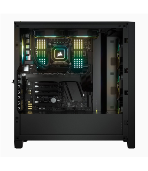 Corsair | Tempered Glass Mid-Tower ATX Case | iCUE 4000X RGB | Side window | Black | Mid-Tower | Power supply included No | ATX