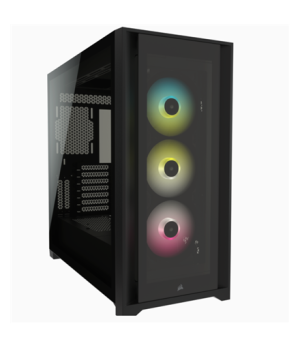 Corsair | RGB Computer Case | iCUE 5000X | Side window | Black | ATX | Power supply included No | ATX