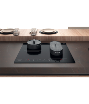 Hotpoint | HB 4860B NE | Hob | Induction | Number of burners/cooking zones 4 | Touch | Timer | Black