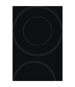 Hotpoint | HR 632 B | Hob | Vitroceramic | Number of burners/cooking zones 4 | Touch | Timer | Black